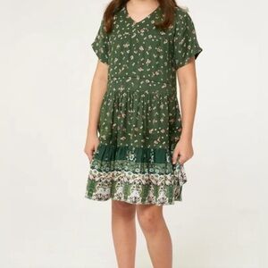 O’Neill Ruffled Tiered Girls Dress Size L